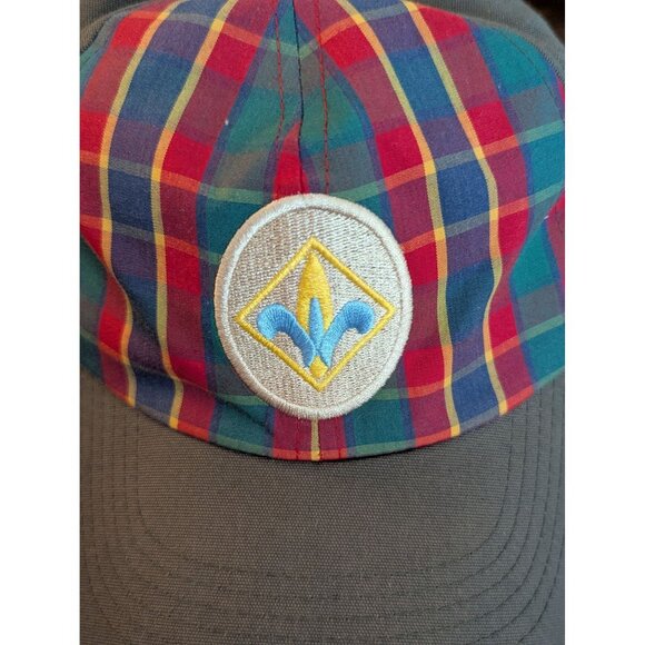 Webelos Uniform Flex Cap Plaid Design Medium/Large - Picture 2 of 4
